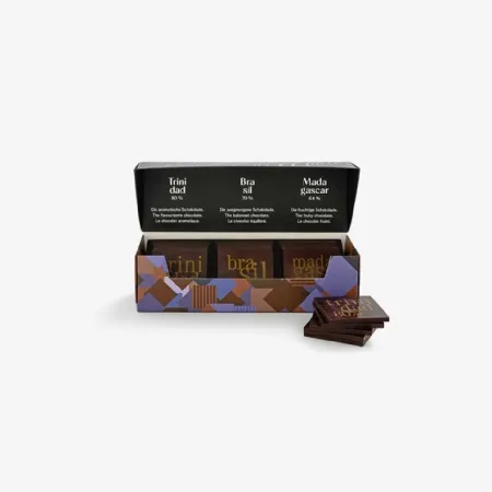 Quadrados de Chocolate de Origem Unica 3x6 Unidades por caixa