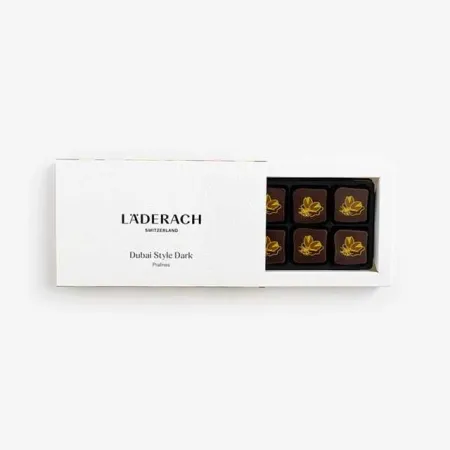 Pralinés estilo Dubai de chocolate Preto – 8 unidades por caixa